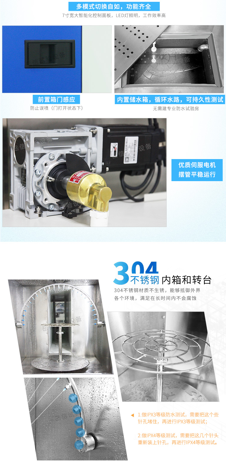 IPX3/4/5/6四種淋雨試驗?zāi)Ｊ? src=